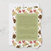 カラフル素朴感謝祭離れリース2写真 シーズンカード (裏面)