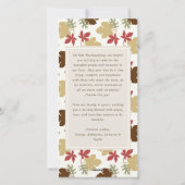 カラフル素朴感謝祭離れリース3写真 シーズンカード (裏面)