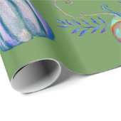 カラフル素朴押し潰し紙 ラッピングペーパー (ロールコーナー)