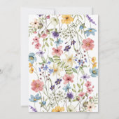 カラフル素朴植物野モダン花 セーブザデート (裏面)