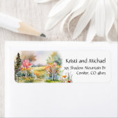 カラフル素朴秋 |差出人住所ラベル ラベル (インサイチュ)