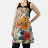 カラフル素朴花 エプロン (インサイチュ)