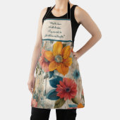 カラフル素朴花 エプロン (インサイチュ)