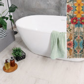 カラフル素朴花 シャワーカーテン