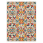 カラフル素朴花 テーブルクロス (正面)