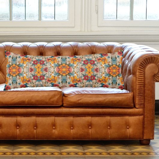 カラフル素朴花 ボディピロー