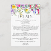 カラフル素朴草の結婚詳細 エンクロージャーカード (正面)