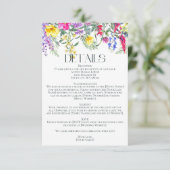 カラフル素朴草の結婚詳細 エンクロージャーカード (スタンド正面)