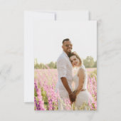 カラフル素朴Wildflowers & Herbes Photo 結婚's セーブザデート (裏面)