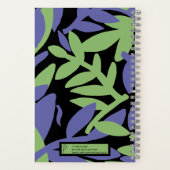 カラフル紫葉の緑 ノートブック (裏面)
