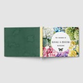 カラフル紫陽花フローラバタフ結婚ィーズ ゲストブック (全面)