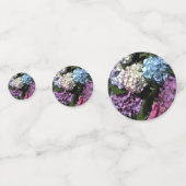 カラフル紫陽花結婚の コンフェッティ (裏面)