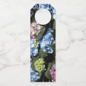 カラフル紫陽花結婚の ボトルネックタグ (裏面)