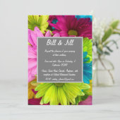 カラフル結婚デイジー 招待状 (スタンド正面)