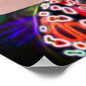 カラフル結婚パーソナライズされた蝶 ポスター (角)