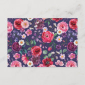 カラフル結婚フローラ エンクロージャーカード (裏面)