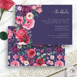 カラフル結婚フローラ エンクロージャーカード