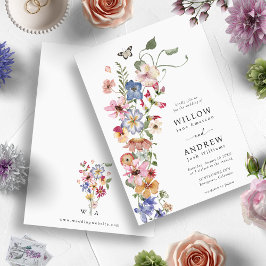 カラフル結婚フローラ 招待状