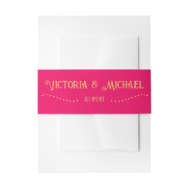 カラフル結婚モダン 招待状ベリーバンド