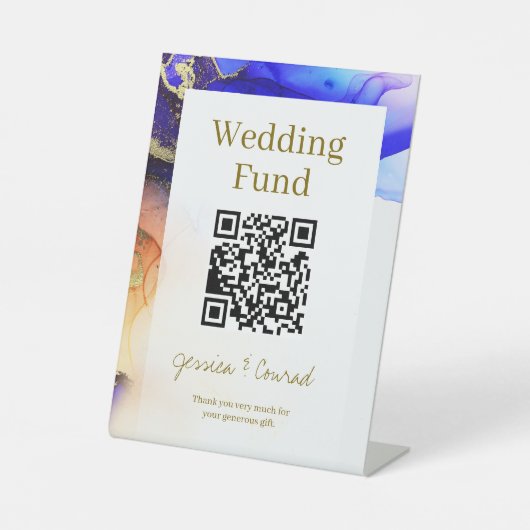 カラフル結婚基金 台座サイン (正面)