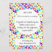 カラフル結婚式招待状! 招待状 (正面/裏面)