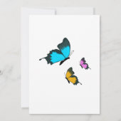 カラフル結婚蝶招待状 招待状 (裏面)