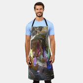 カラフル結晶 エプロン (着用した状態)