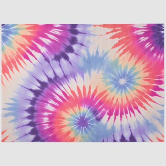 カラフル絞り染めアートティッシュペーパー 薄葉紙 (正面)