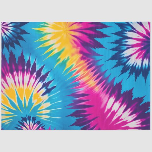 カラフル絞り染めアートティッシュペーパー 薄葉紙 (正面)