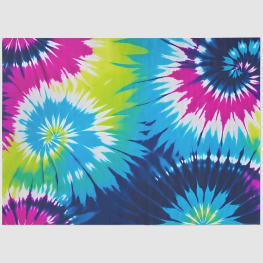 カラフル絞り染めアートティッシュペーパー 薄葉紙 (正面)