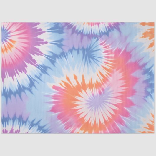 カラフル絞り染めアートティッシュペーパー 薄葉紙 (正面)