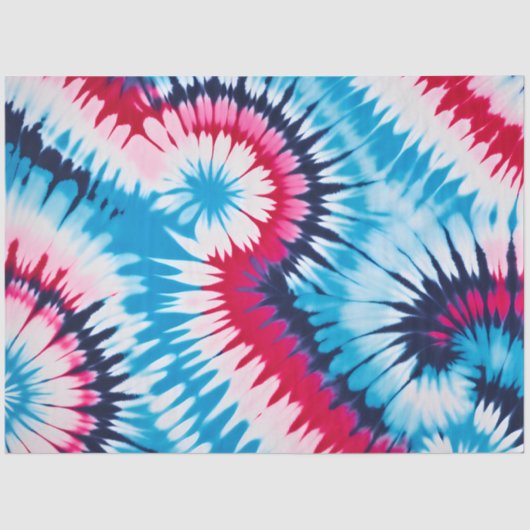 カラフル絞り染めアートティッシュペーパー 薄葉紙 (正面)