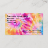 カラフル絞り染めアート名刺 名刺 (正面)