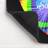 カラフル絞り染めハート マウスパッド (コーナー)