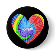 カラフル絞り染めハート