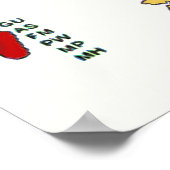 カラフル統一された州図学校ポスター ポスター (角)