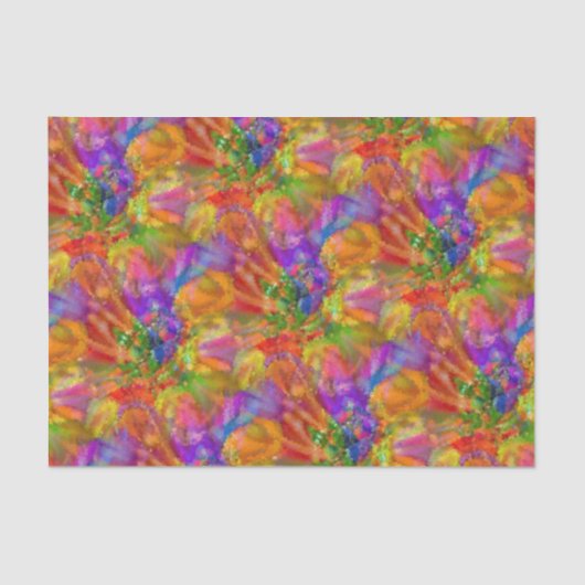 カラフル絵を描おもしろい-抽象芸術スプラッシュ作成 薄葉紙 (正面)