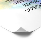 カラフル絵を描の色でテキストを追加カスタムする ポスター (角)