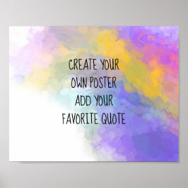 カラフル絵を描の色でテキストを追加カスタムする ポスター