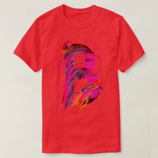 カラフル絵を描イニシャルB Tシャツ (デザイン正面)