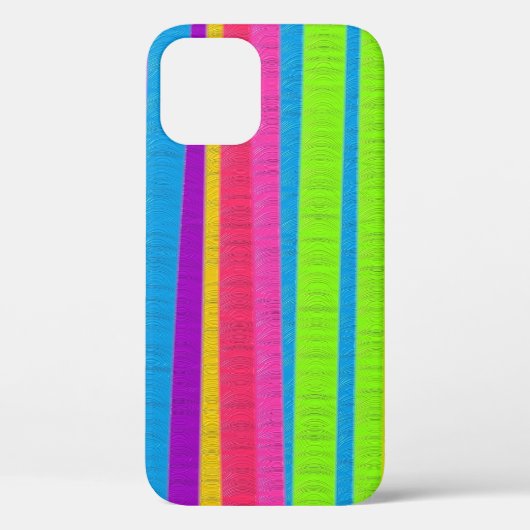 カラフル絵を描ストライプ#2 Case-Mate iPhoneケース (裏面)