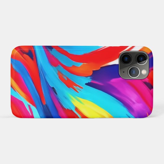 カラフル絵を描ストローク Case-Mate iPhoneケース (裏面(横))