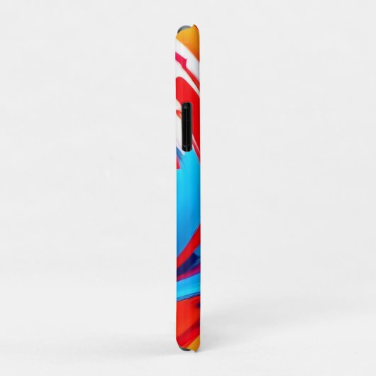 カラフル絵を描ストローク Case-Mate iPhoneケース (裏面/右)