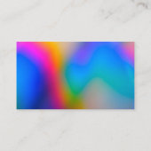 カラフル絵を描スプラッシュカスタムアートデザイン 名刺 (裏面)