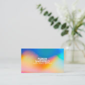 カラフル絵を描スプラッシュカスタムアートデザイン 名刺 (スタンド正面)