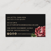 カラフル絵を描フローラ 名刺 (裏面)