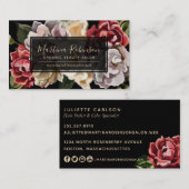 カラフル絵を描フローラ 名刺 (正面/裏面)