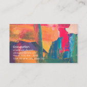 カラフル絵を描プロフェッショナル 名刺 (裏面)