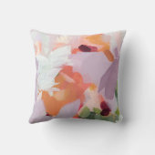 カラフル絵を描ユニーク抽象芸術オリジナル クッション (裏面)