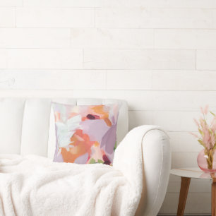 カラフル絵を描ユニーク抽象芸術オリジナル クッション